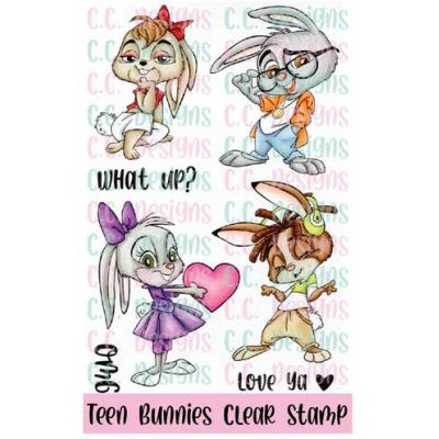 C.C. Designs Clear Stamps - Teen Bunnies